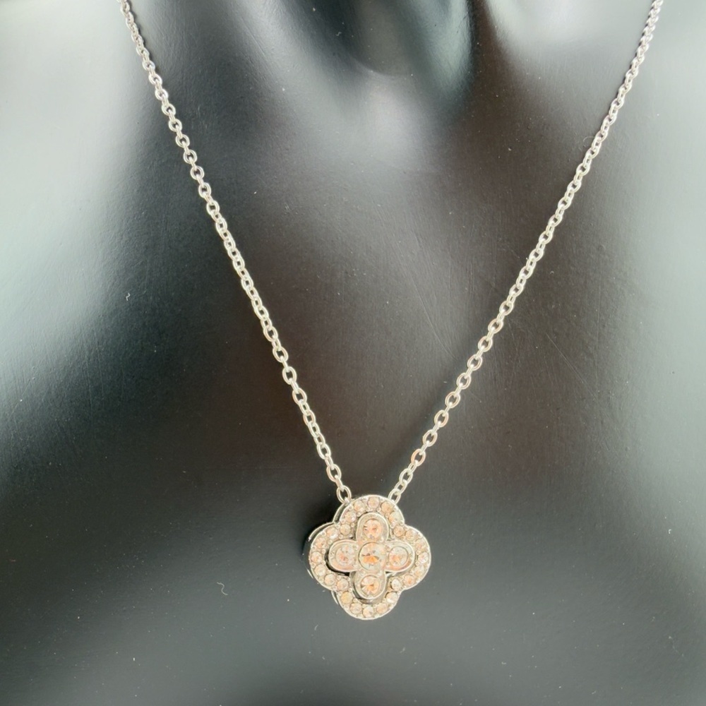New Alhamba clover Silver color Pendant Necklace 4 in 1 necklace